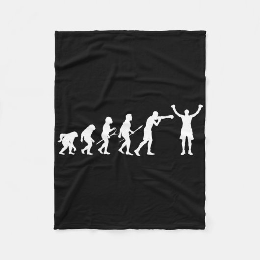 Boxing Evolution - Boxliebhaber Boxer Kickboxen F Fleecedecke (Vorderseite)