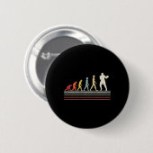 Boxing Evolution Funny Boxer Geschenk Retro Vintag Button (Vorne & Hinten)