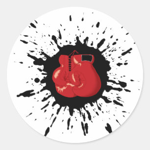 Boxing-Explosion Runder Aufkleber