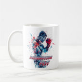 Boxing Fans Graphic and Text Kaffeetasse (Links)
