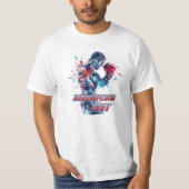 Boxing Fans Graphic and Text T-Shirt (Vorderseite)