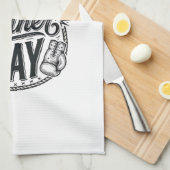 Boxing Father Day Vintage Engraving Shirt Design_1 Geschirrtuch (Viertel Falte)