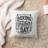 Boxing Father Day Vintage Engraving Shirt Design_1 Kissen (Decke)