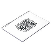 Boxing Father Day Vintage Engraving Shirt Design_1 Notizblock (Linke Seite)