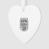 Boxing Father Day Vintage Engraving Shirt Design_1 Ornament (Vorderseite)