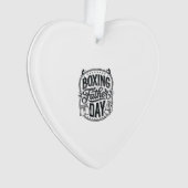 Boxing Father Day Vintage Engraving Shirt Design_1 Ornament (Vorderseite)