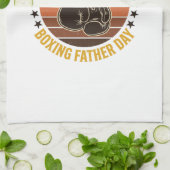 Boxing Father Day Vintage Gloves Shirt Design_1 Geschirrtuch (Gefaltet)