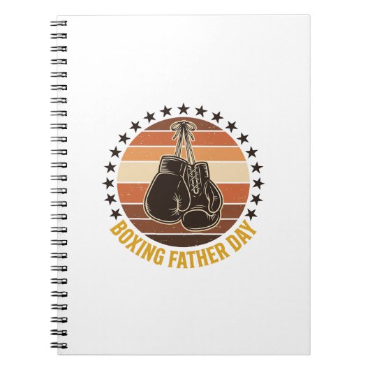 Boxing Father Day Vintage Gloves Shirt Design_1 Notizblock (Vorderseite)