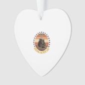 Boxing Father Day Vintage Gloves Shirt Design_1 Ornament (Vorderseite)