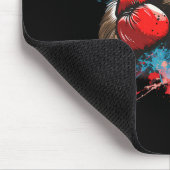 Boxing Faultier Liebhaber Boxhandschuhe Kickboxen Mousepad (Ecke)