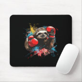 Boxing Faultier Liebhaber Boxhandschuhe Kickboxen Mousepad (Mit Mouse)