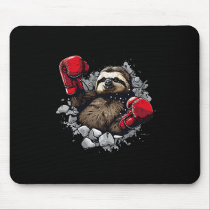 Boxing Faultier Liebhaber Boxhandschuhe Kickboxen Mousepad