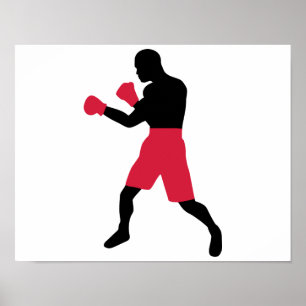 Boxing fighter poster