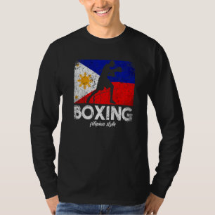 Boxing Filipino Style Philippine Flag Boxing Filip T-Shirt