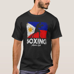 Boxing Filipino Style Philippine Flag Boxing Filip T-Shirt