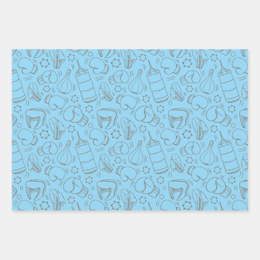 Boxing Geschenkpapier Set (Vorderseite)