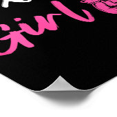 Boxing Girl Kickboxer Fighter Poster (Ecke)