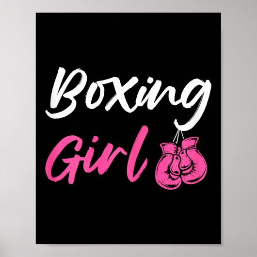 Boxing Girl Kickboxer Fighter Poster (Vorne)