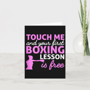 Boxing Girl Touch Me und Ihre erste Boxstunde Karte