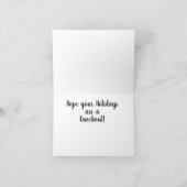 Boxing Gloves Design Christmas Card Karte (Innenseite)