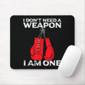 Boxing Gloves I Don't Need A Wean Combat Boxer Mousepad (Mit Mouse)