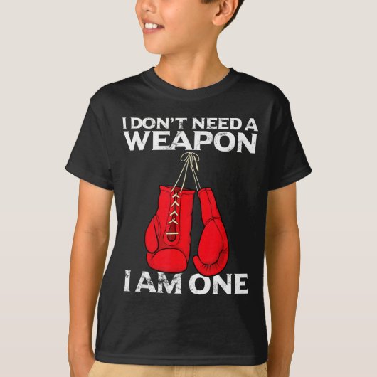 Boxing Gloves I Don't Need A Wean Combat Boxer T-Shirt (Vorderseite)