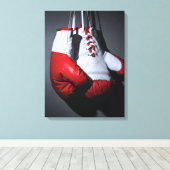 Boxing gloves leinwanddruck (Insitu (Holzboden))