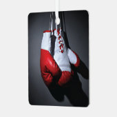 Boxing Gloves Ornament Aus Metall (Vorderseite links)