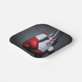 Boxing Gloves Pappteller (Gewinkelt)