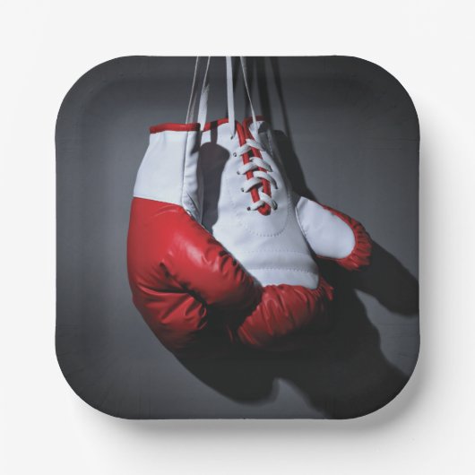 Boxing Gloves Pappteller (Vorderseite)