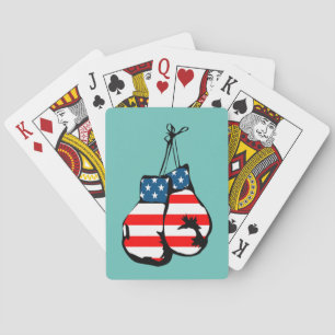 BOXING GLOVES PATRIOT PLAYCARDS SPIELKARTEN