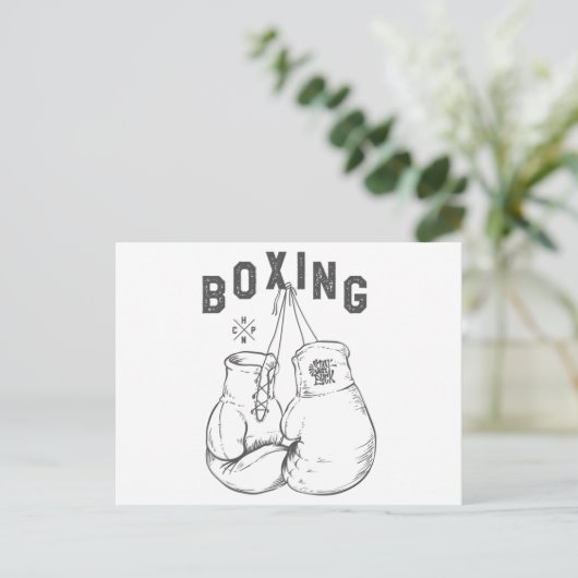 Boxing Gloves Postkarte (Stehend Vorderseite)