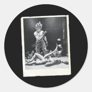 Boxing Gokku Runder Aufkleber