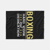 Boxing Hard Work and Dedication - Kickboxing Gym B Fleecedecke (Vorderseite (Horizontal))