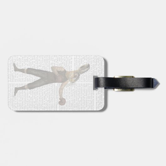 Boxing Hare Gepäckanhänger (Rückseite horizontal)