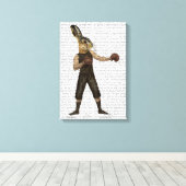 Boxing Hare Leinwanddruck (Insitu (Holzboden))