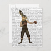 Boxing Hare Postkarte (Vorne/Hinten)
