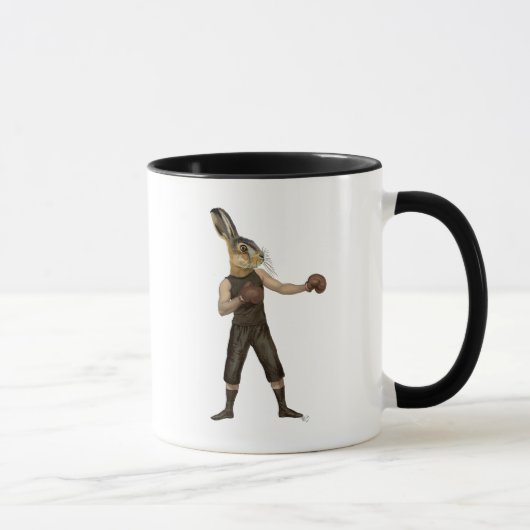 Boxing Hare Tasse (Rechts)