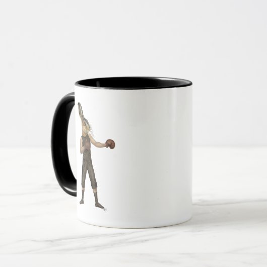 Boxing Hare Tasse (Vorderseite Links)