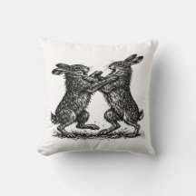 Boxing Hares – Haunted Ink Woodland Duel