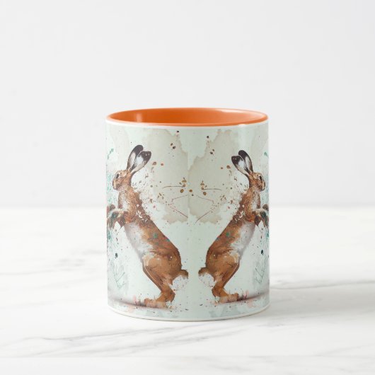 Boxing Hares Tasse (Zentrum)