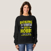 Boxing Harmless Hobby Boxer Vater Sweatshirt (Vorne ganz)