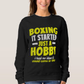 Boxing Harmless Hobby Boxer Vater Sweatshirt (Vorderseite)