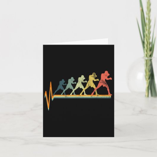 Boxing Heartbeat Boxer Geschenkidee Liebe Karte (Vorderseite)