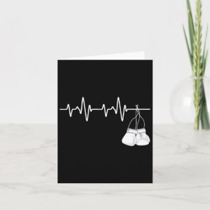 Boxing Heartbeat - Boxing Lover Boxer Kickboxing F Karte