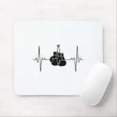 Boxing Heartbeat Line Punch Design Mousepad (Mit Mouse)