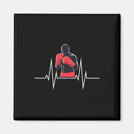 Boxing Heartbeat Magnet (Vorne)