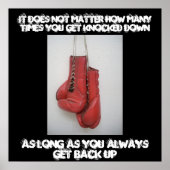 Boxing Inspiration Leinwand Poster (Vorne)