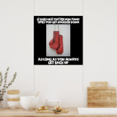 Boxing Inspiration Leinwand Poster (Küche)