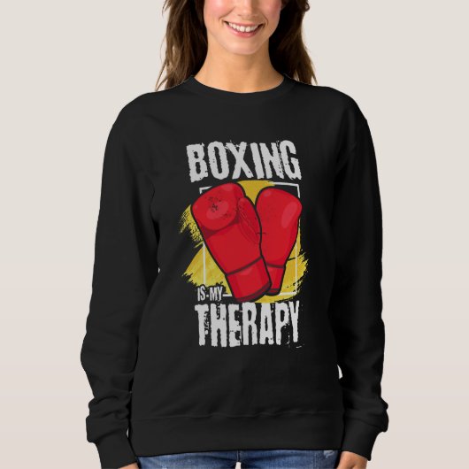Boxing Is My Therapy box athlete Sweatshirt (Vorderseite)